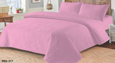 BEDSPREAD SET - 3 PCS PINK (PREMIUM)